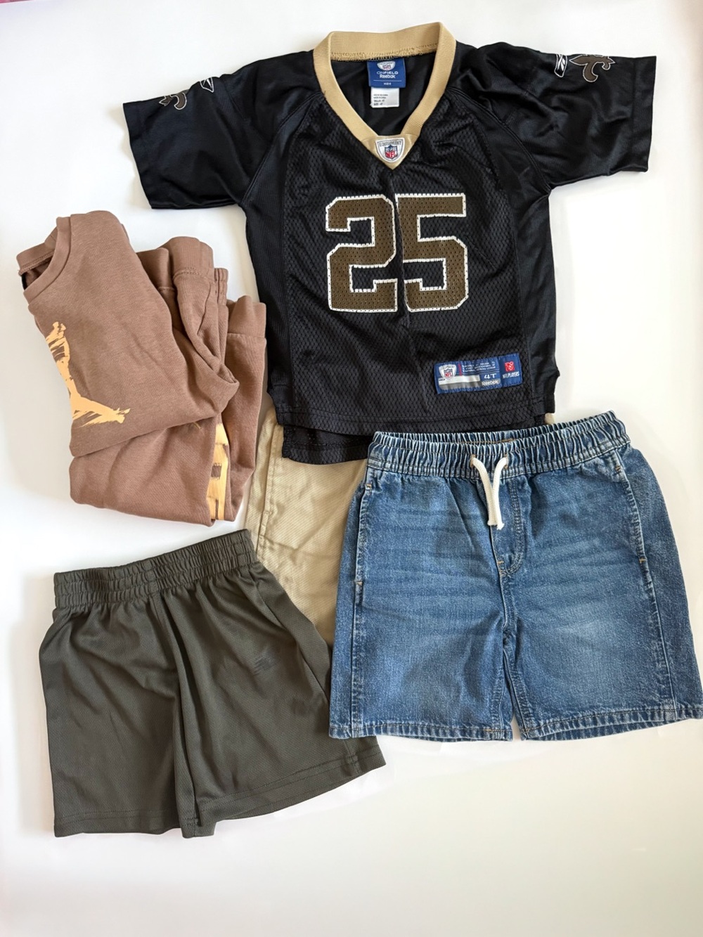 Boy 4T Bundle - Jordan, New balance, H&M, New Orleans Saints